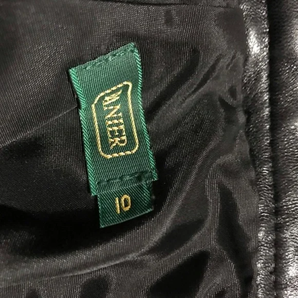 DANIER BLACK LEATHER SKIRT - Picture 5 of 8